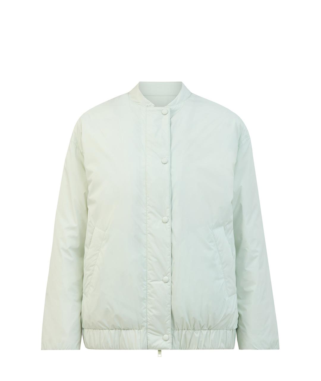 YVES SALOMON Зеленый полиэстеровый пуховик, фото 1