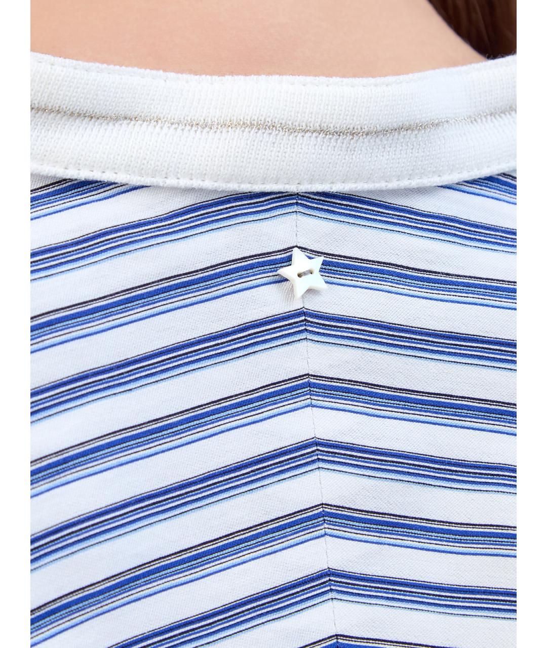 LORENA ANTONIAZZI Голубая вискозная блузы, фото 5