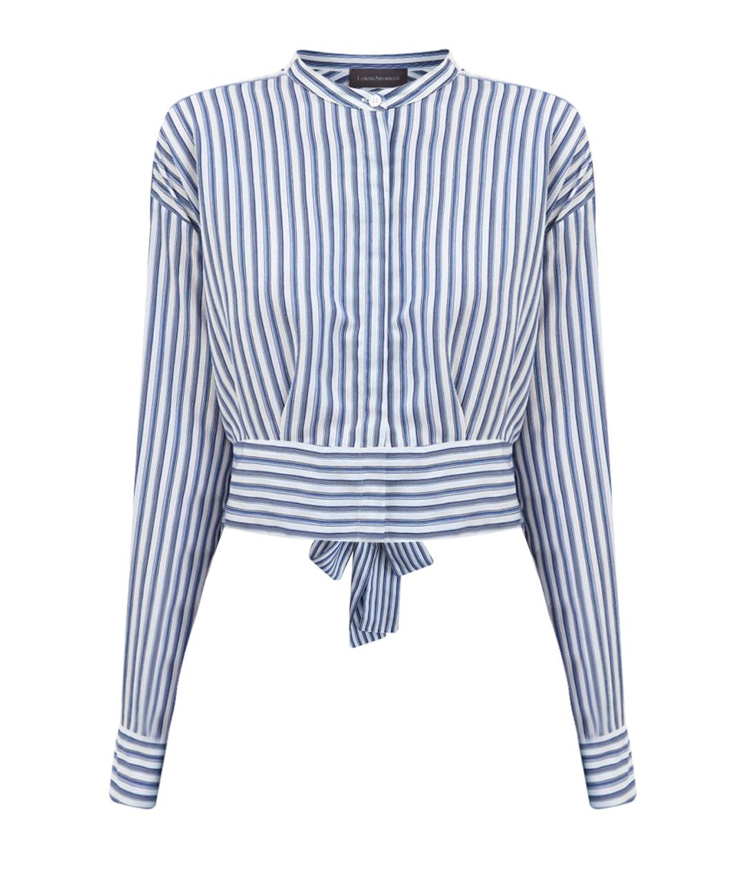 LORENA ANTONIAZZI Голубая вискозная блузы, фото 1