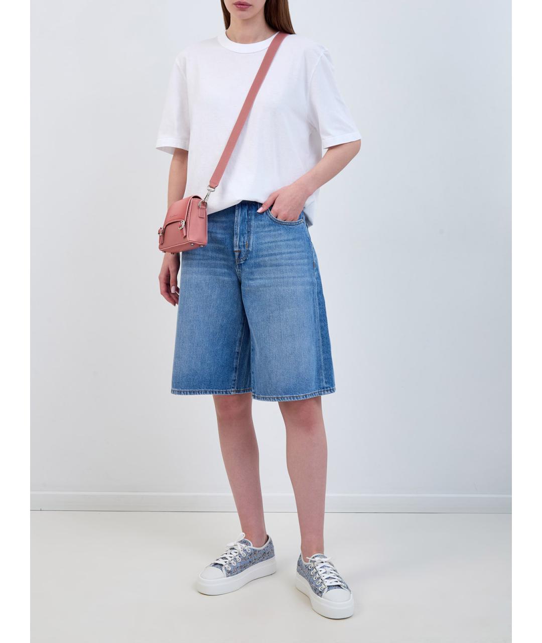 JACOB COHEN Синие хлопковые шорты, фото 2