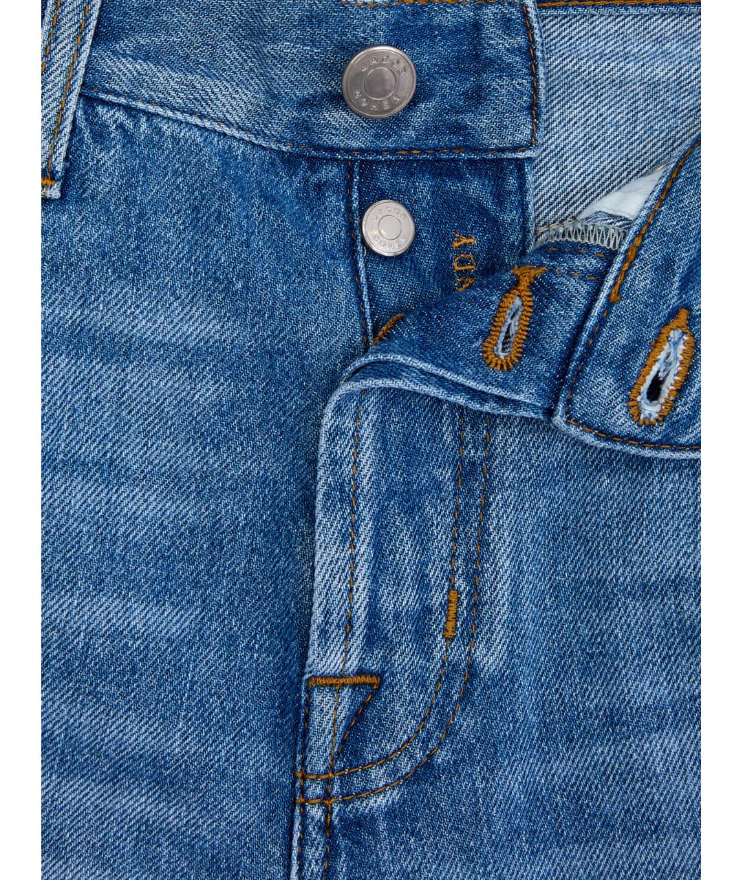 JACOB COHEN Синие хлопковые шорты, фото 6