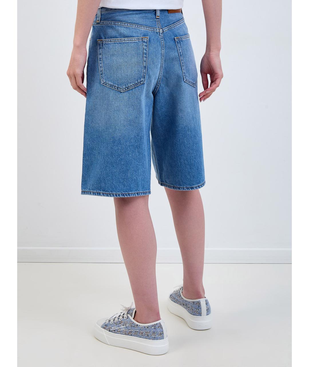 JACOB COHEN Синие хлопковые шорты, фото 4