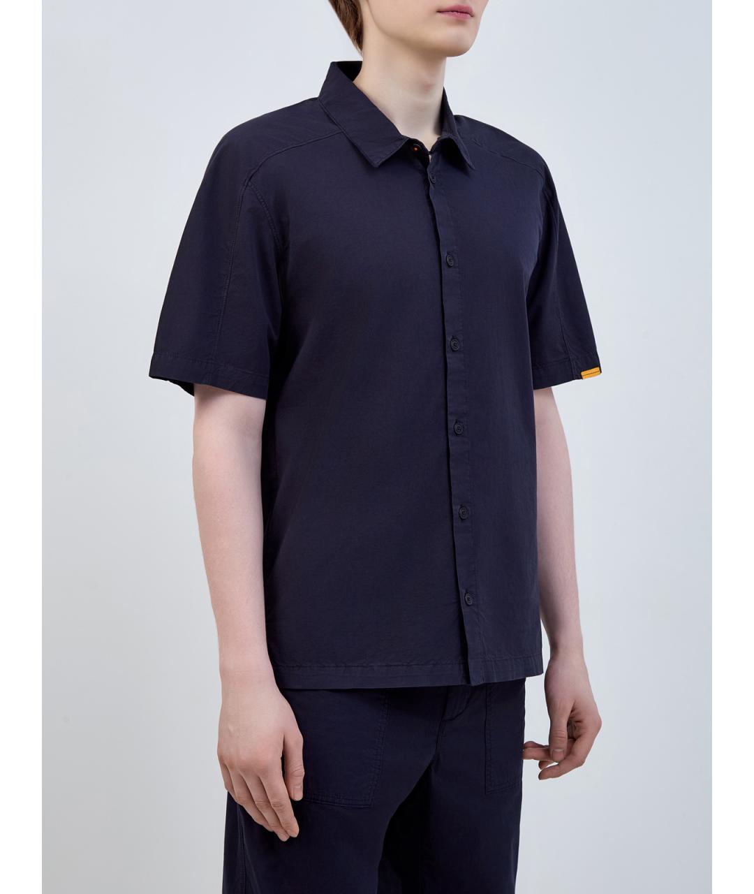 PARAJUMPERS Синяя хлопковая кэжуал рубашка, фото 3