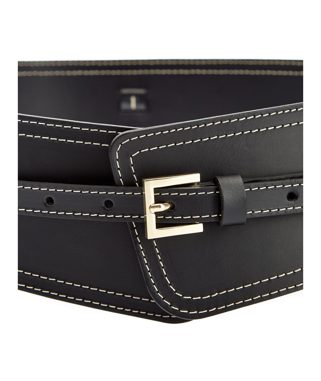 LORENA ANTONIAZZI Черный кожаный ремень, фото 5