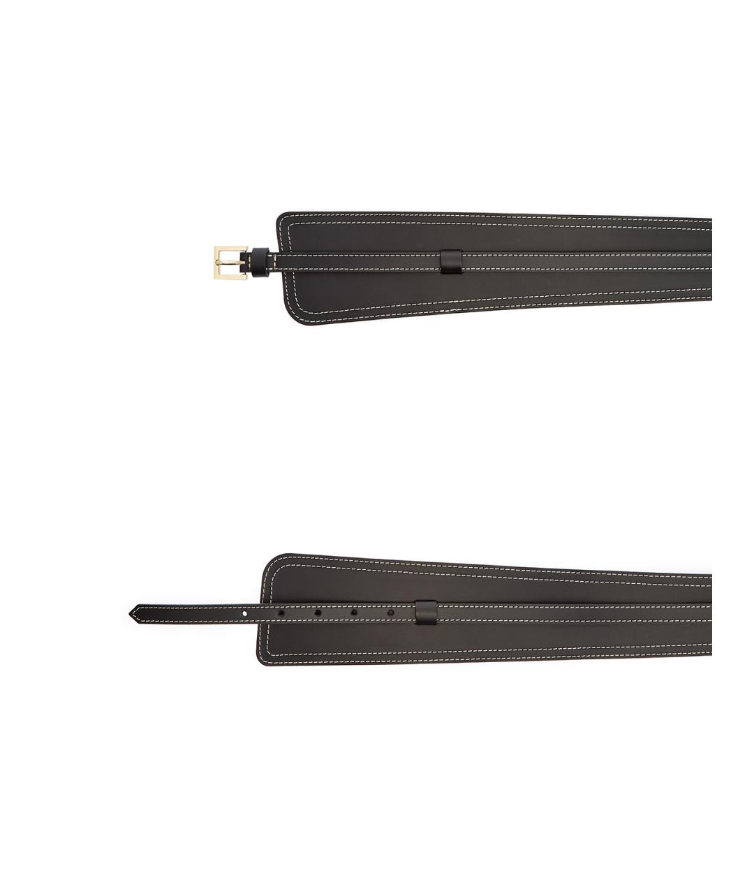 LORENA ANTONIAZZI Черный кожаный ремень, фото 4