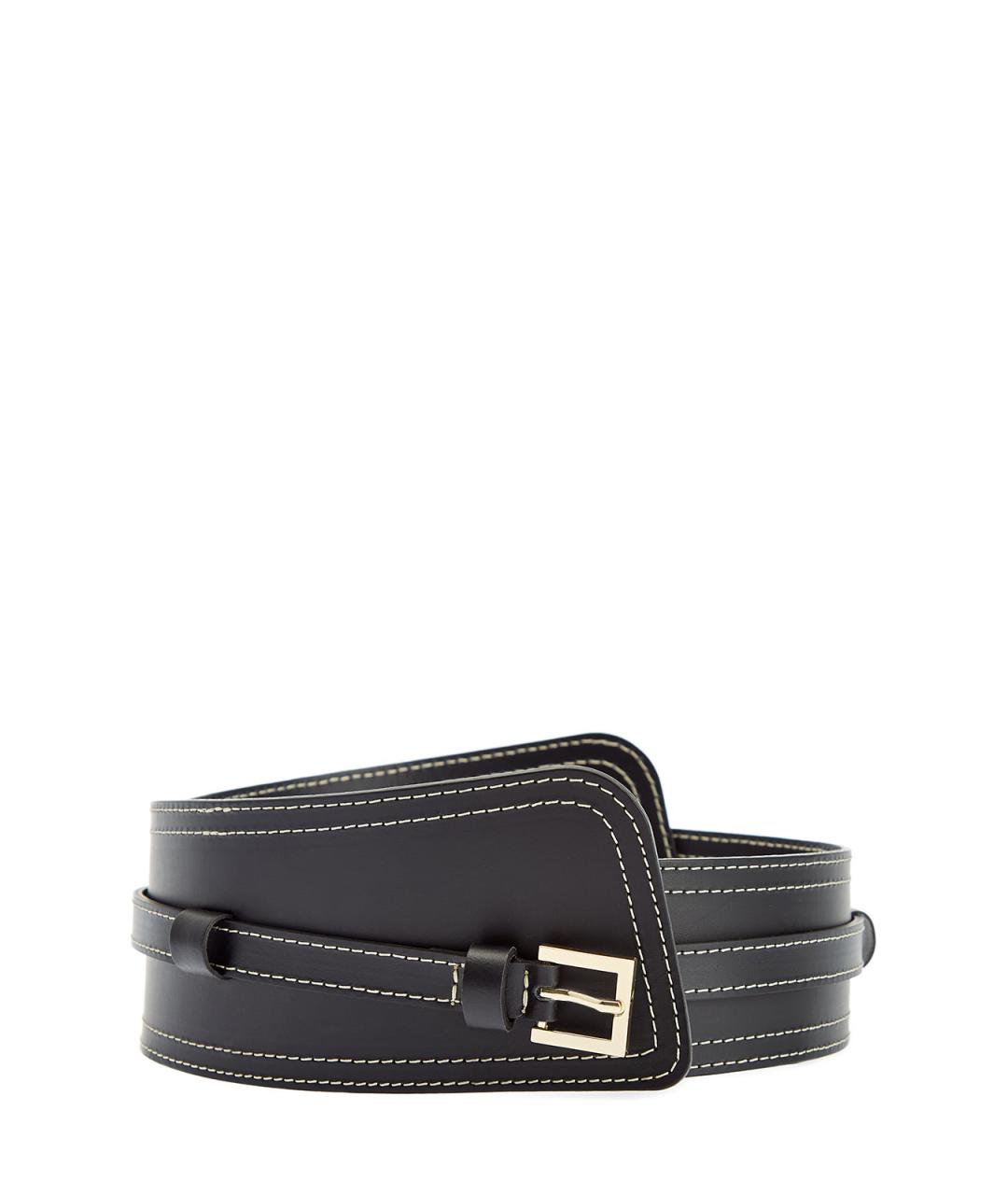 LORENA ANTONIAZZI Черный кожаный ремень, фото 1