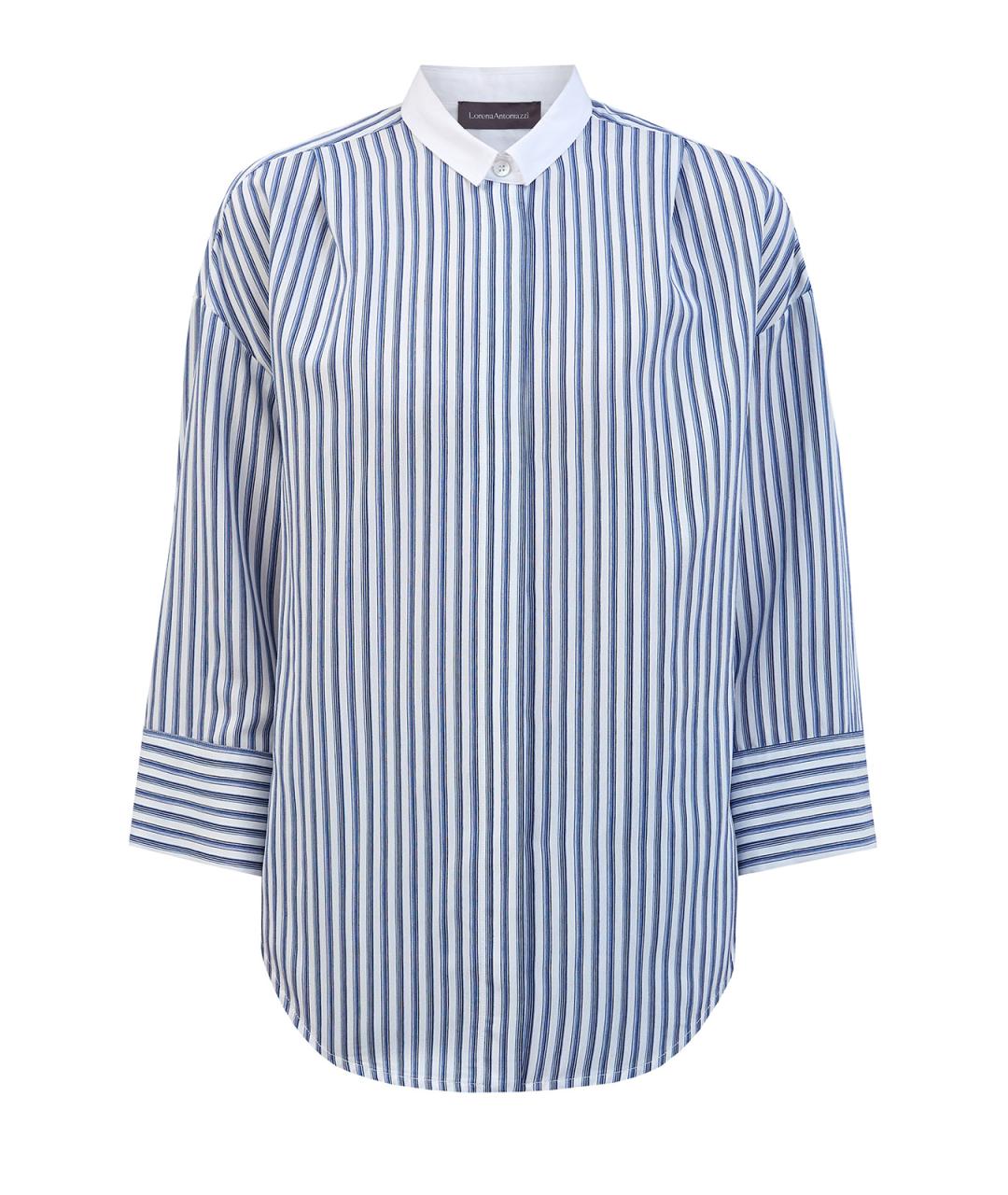 LORENA ANTONIAZZI Голубая вискозная блузы, фото 1