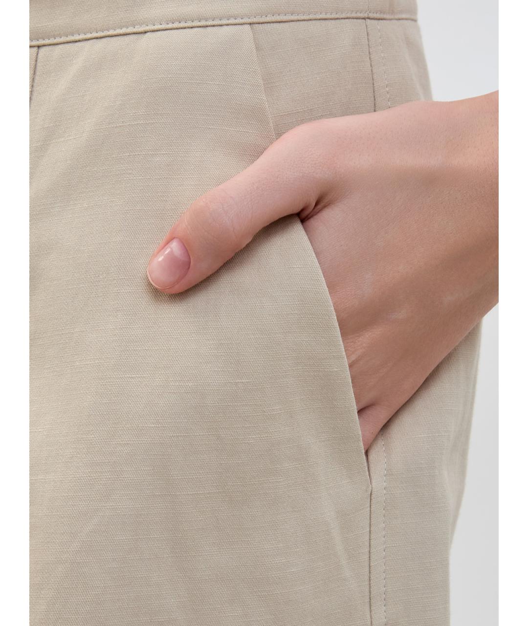 YVES SALOMON Бежевые хлопковые шорты, фото 3