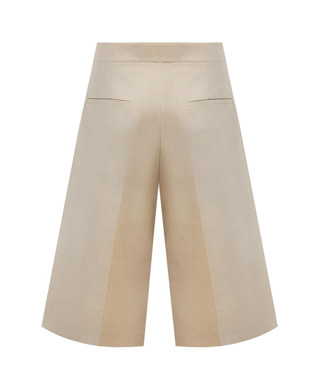 YVES SALOMON Бежевые хлопковые шорты, фото 2