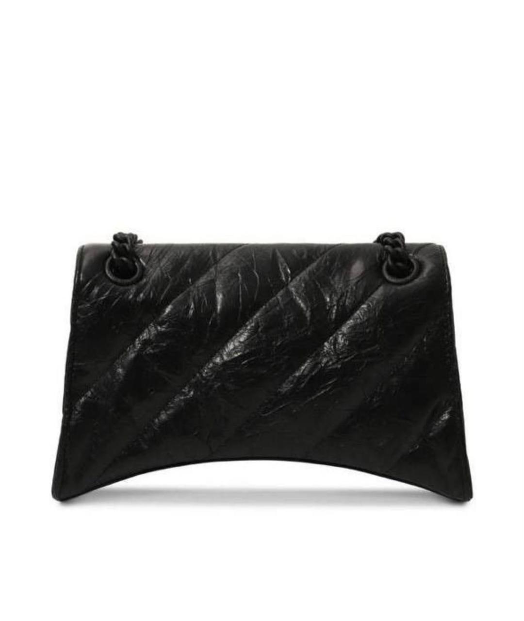 BALENCIAGA Черная кожаная сумка через плечо, фото 3