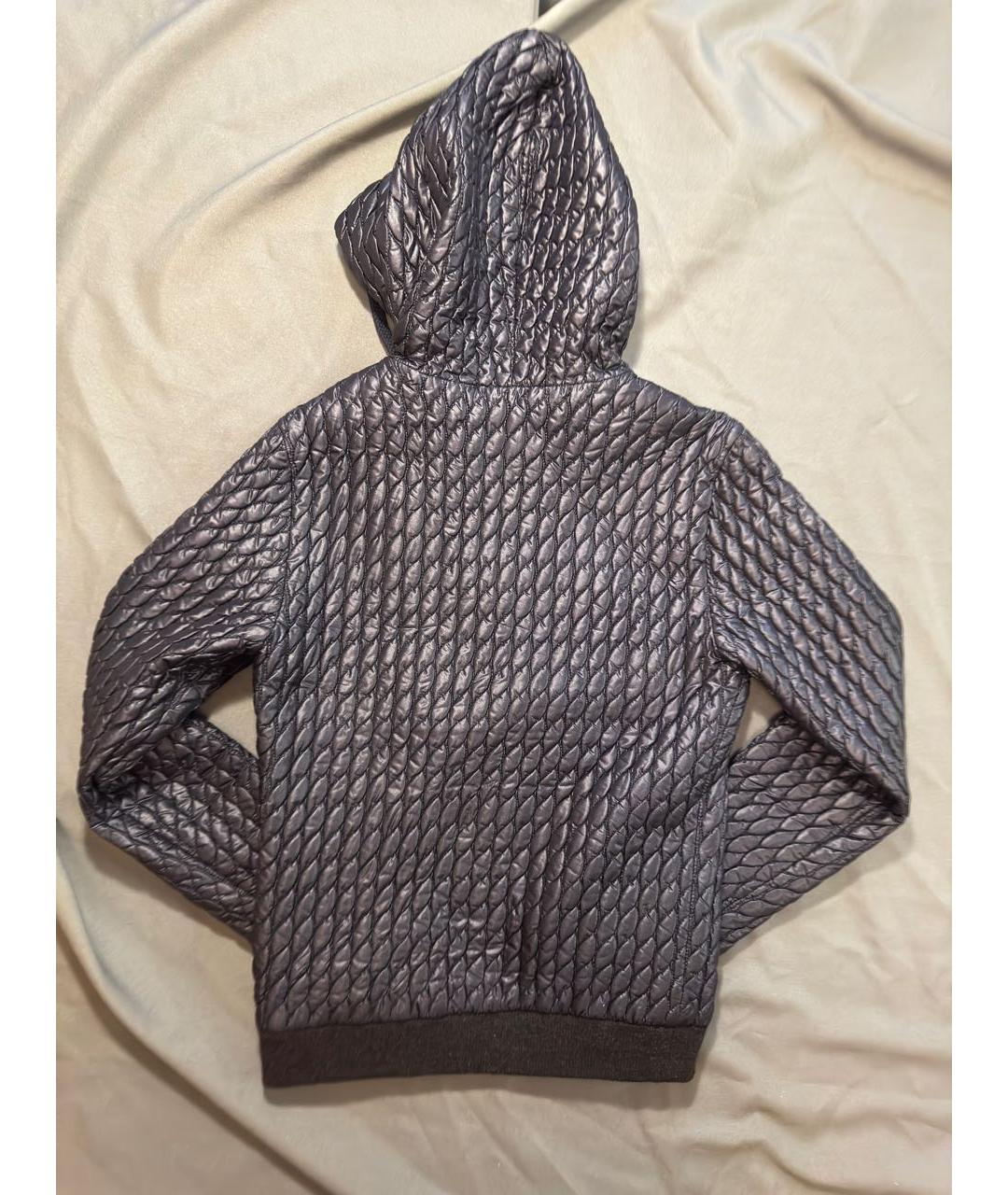 DOLCE&GABBANA Темно-синяя полиэстеровая куртка, фото 2