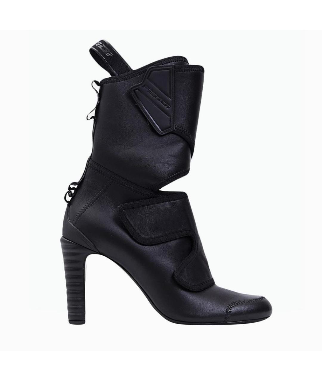 FENDI Черные кожаные ботильоны, фото 6