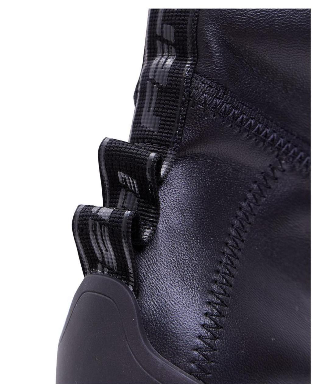 FENDI Черные кожаные ботильоны, фото 4