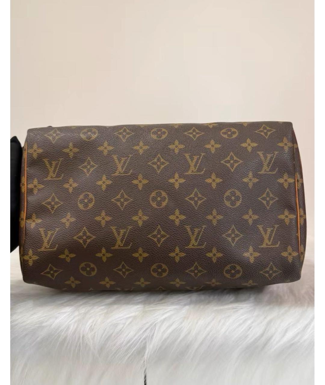 LOUIS VUITTON Коричневая сумка с короткими ручками, фото 3