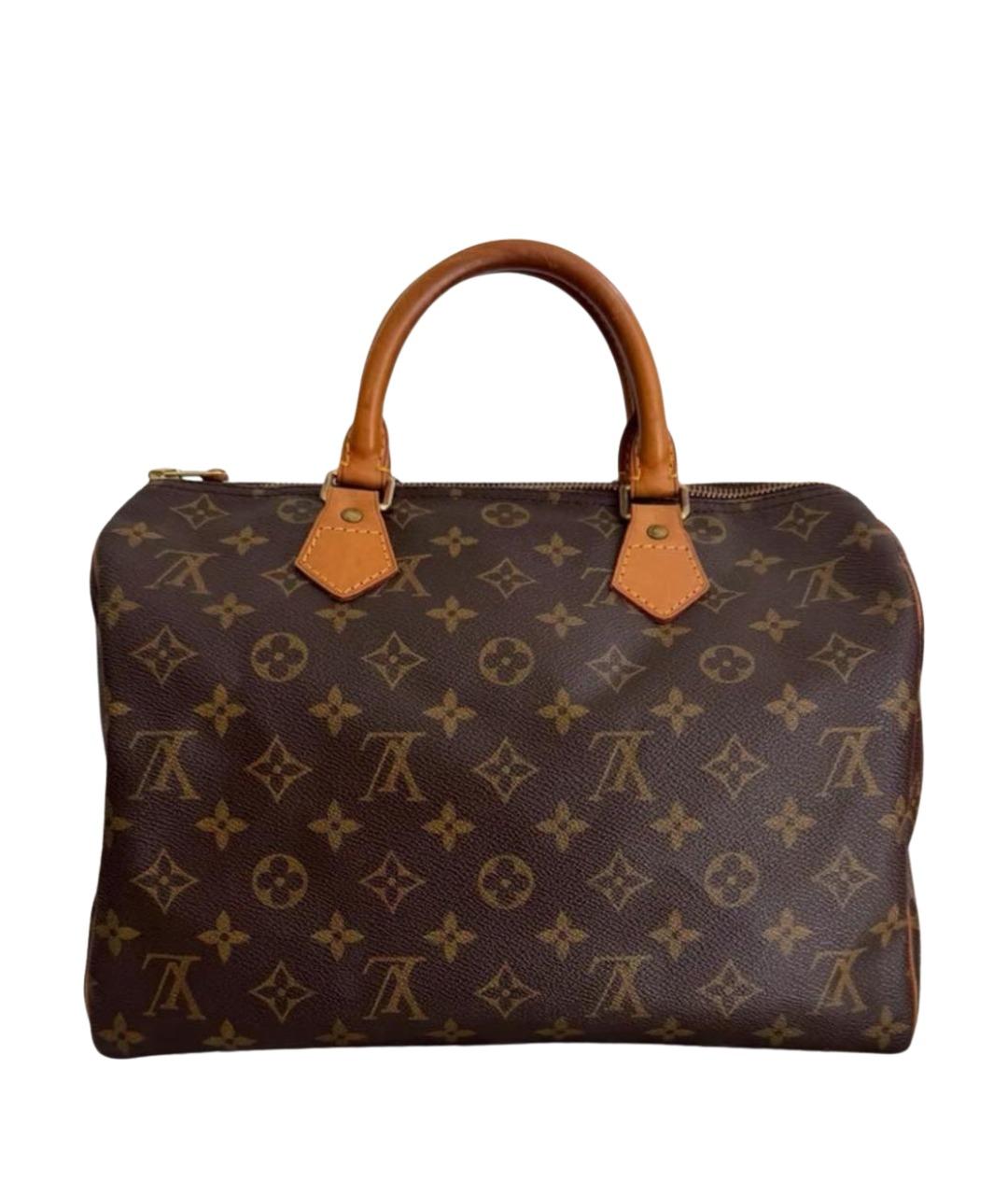 LOUIS VUITTON Коричневая сумка с короткими ручками, фото 1