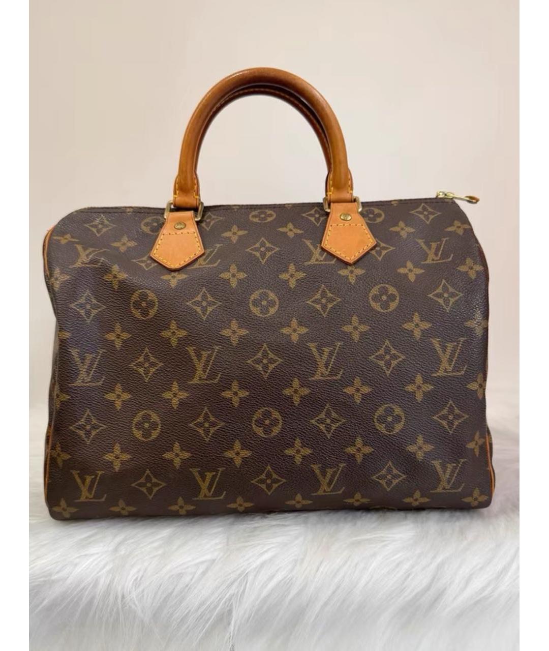 LOUIS VUITTON Коричневая сумка с короткими ручками, фото 2