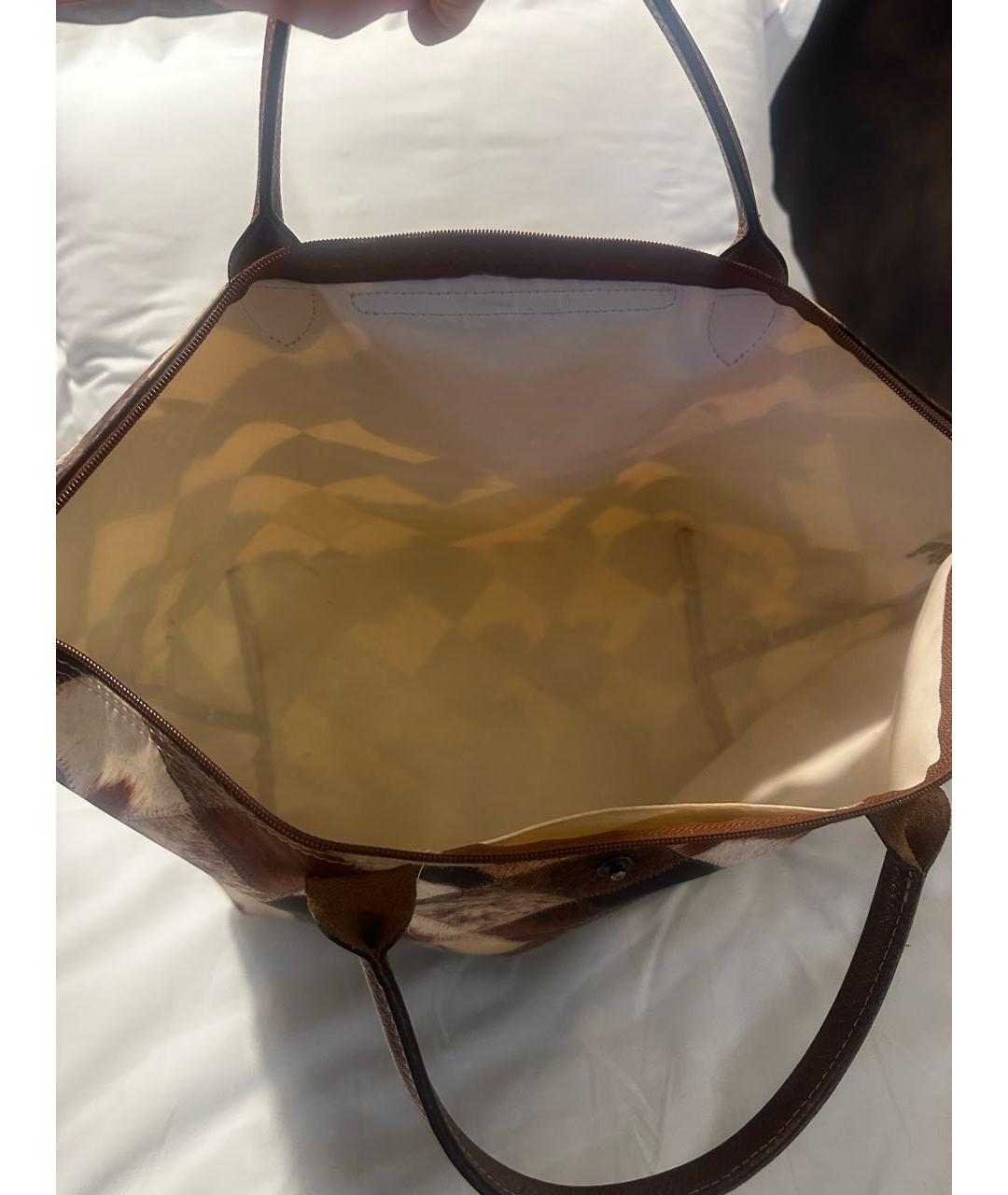 LONGCHAMP Коричневая дорожная/спортивная сумка, фото 5