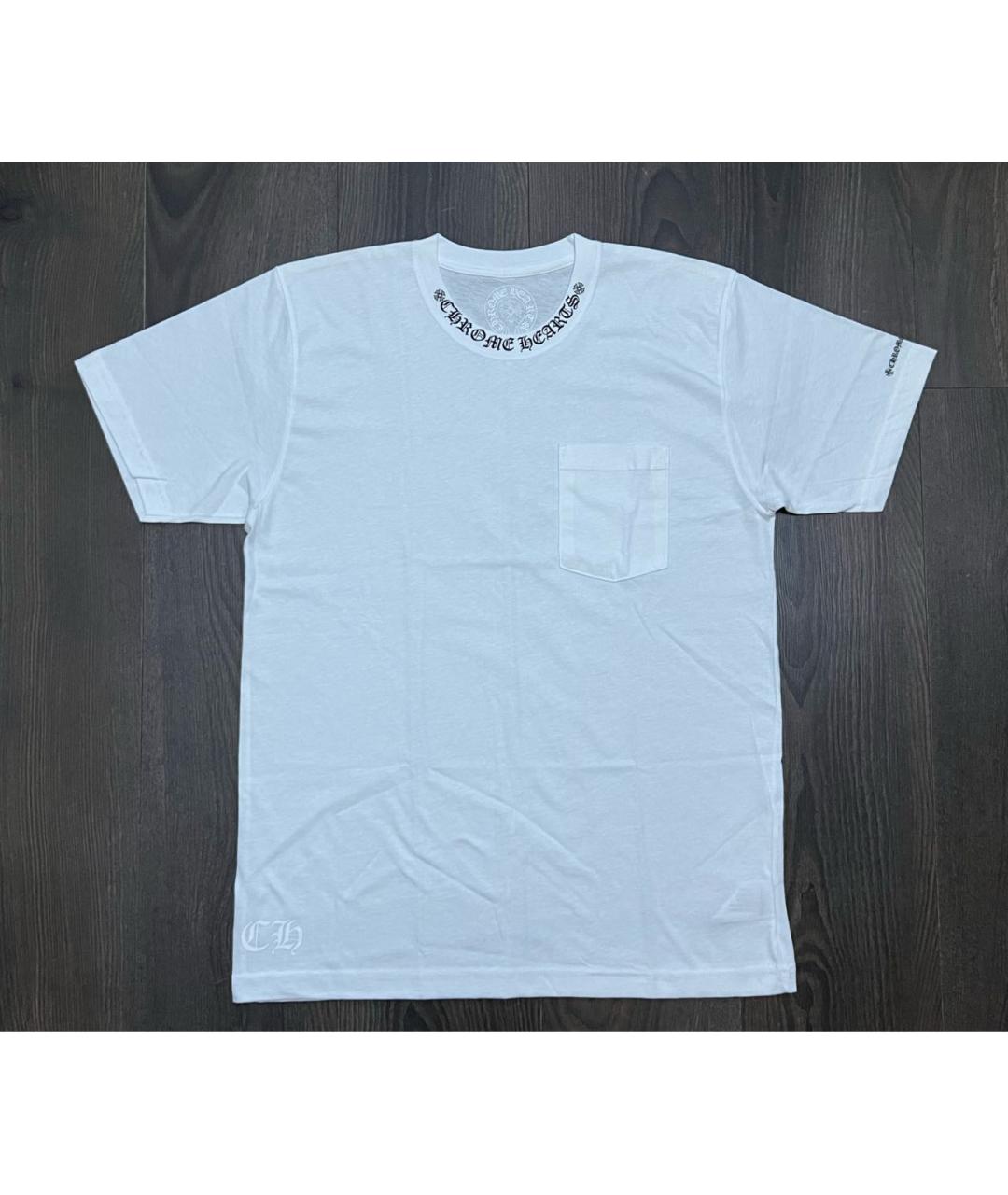 CHROME HEARTS Белая хлопковая футболка, фото 2