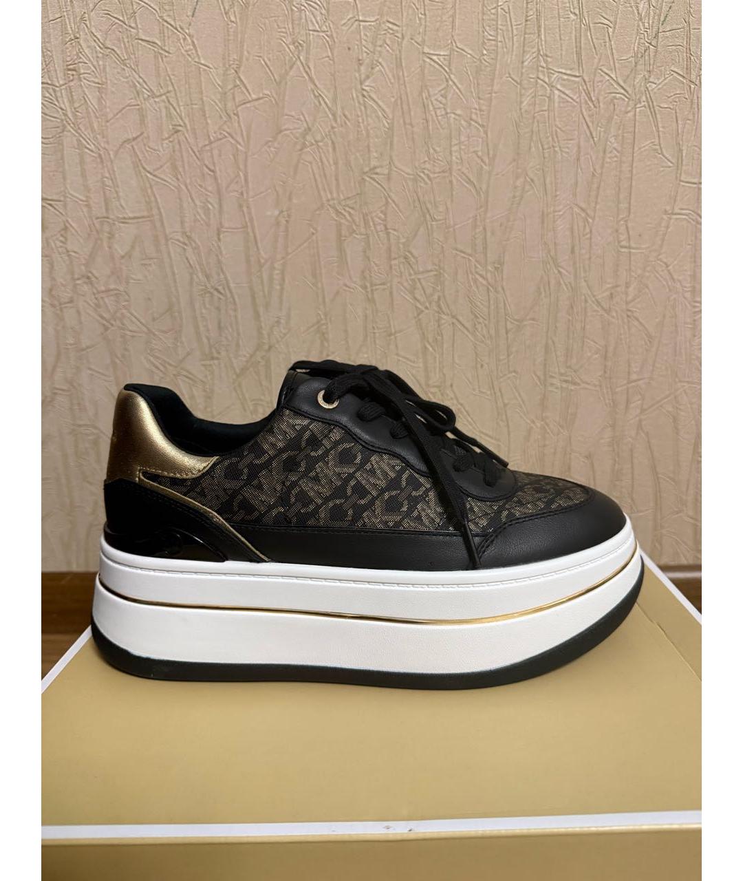 MICHAEL KORS Коричневые кожаные кроссовки, фото 6