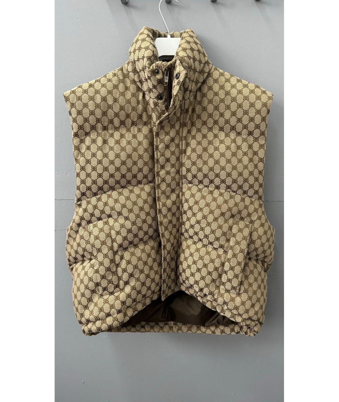 BALENCIAGA Золотой полиэстеровый жилет, фото 8