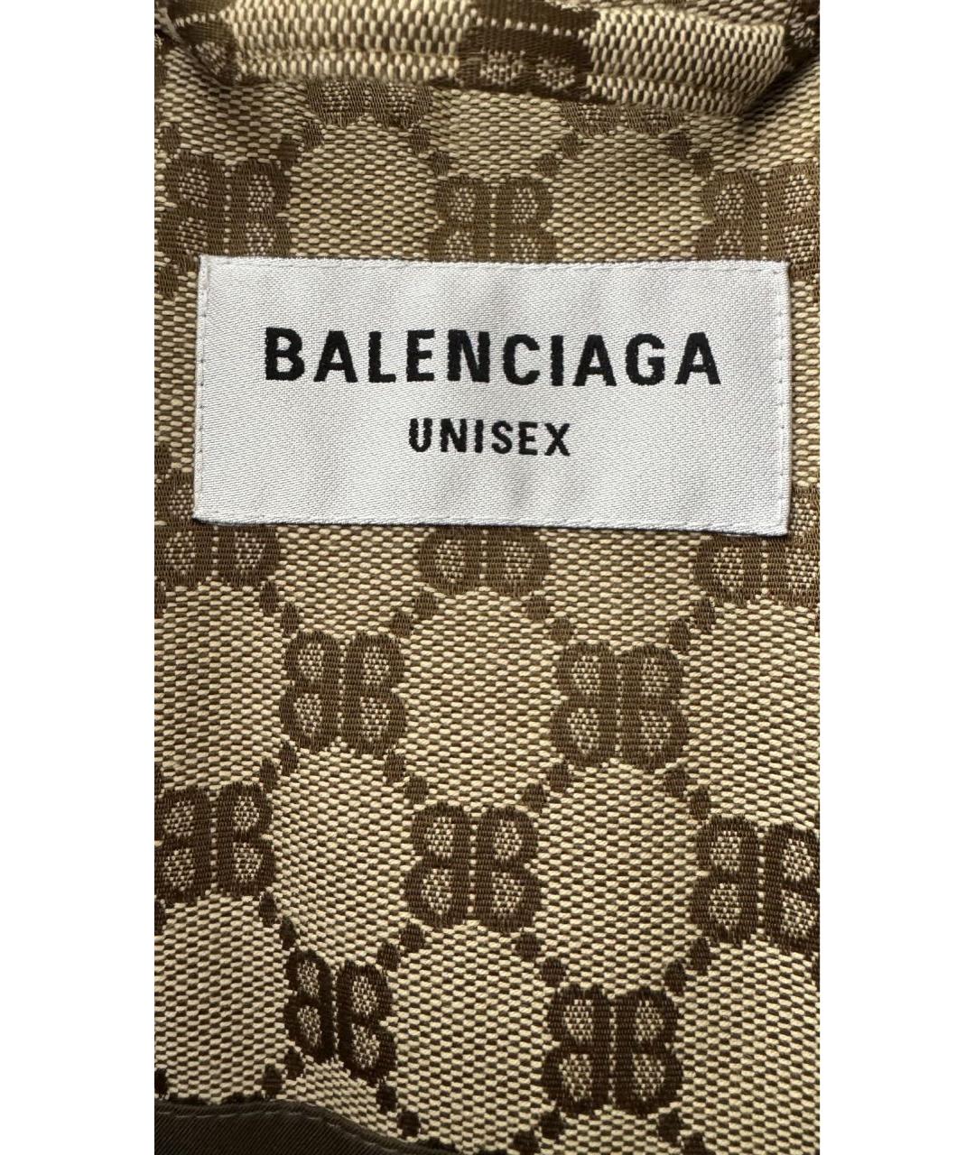 BALENCIAGA Золотой полиэстеровый жилет, фото 6