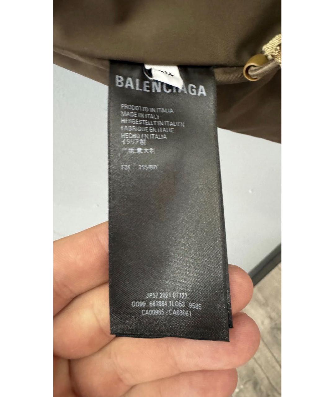 BALENCIAGA Золотой полиэстеровый жилет, фото 7