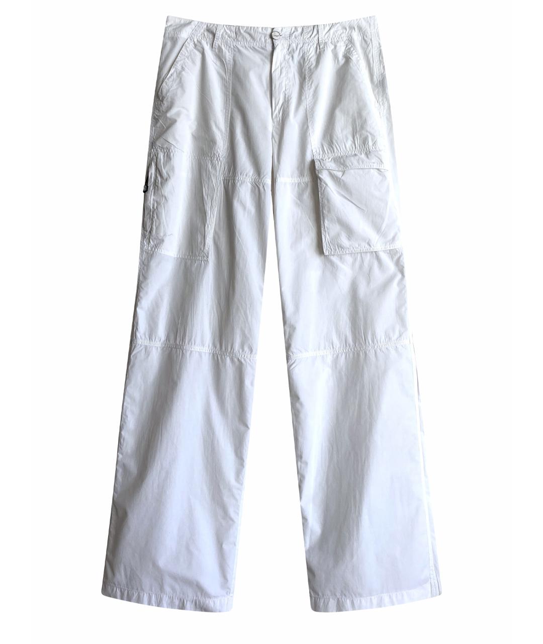 VERSACE Белые полиамидовые повседневные брюки, фото 1