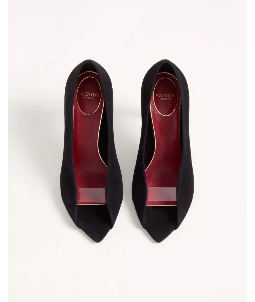 VALENTINO Темно-синие замшевые босоножки, фото 3