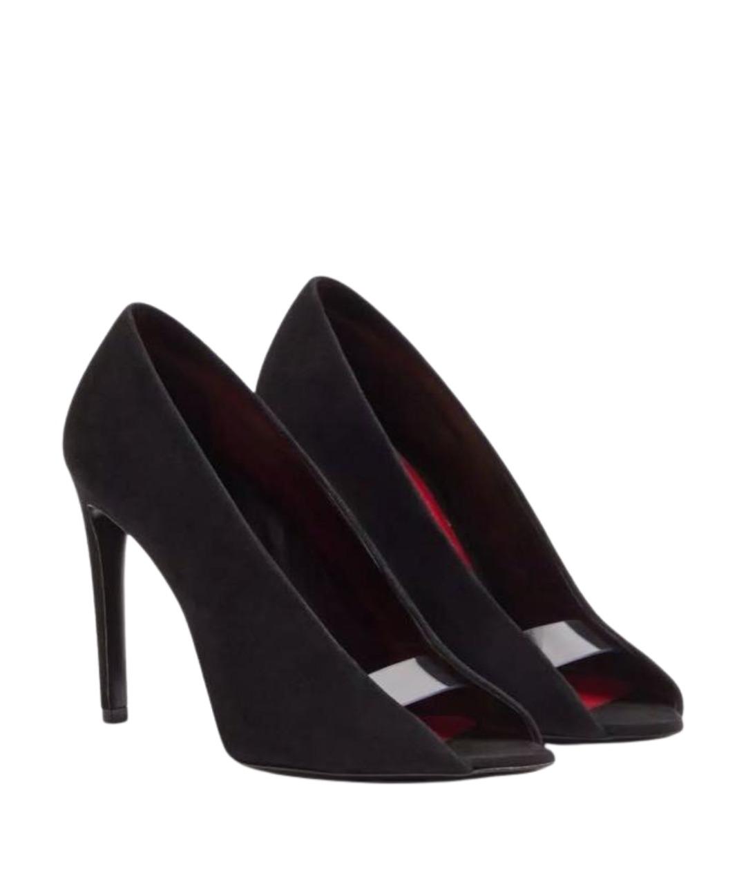 VALENTINO Темно-синие замшевые босоножки, фото 1