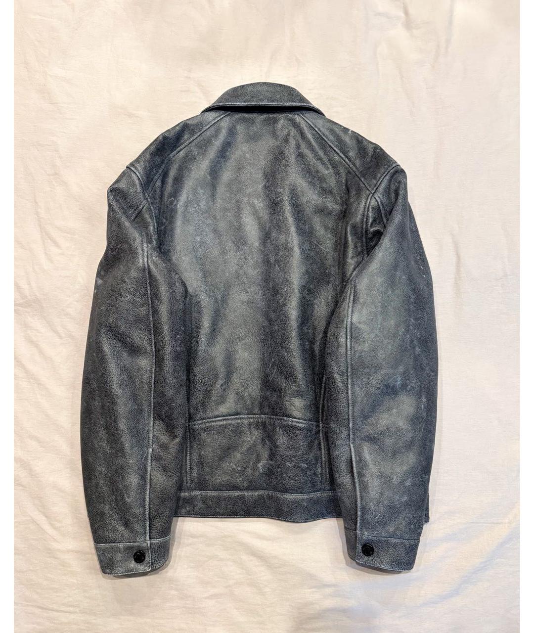 LOUIS VUITTON Антрацитовая кожаная куртка, фото 3