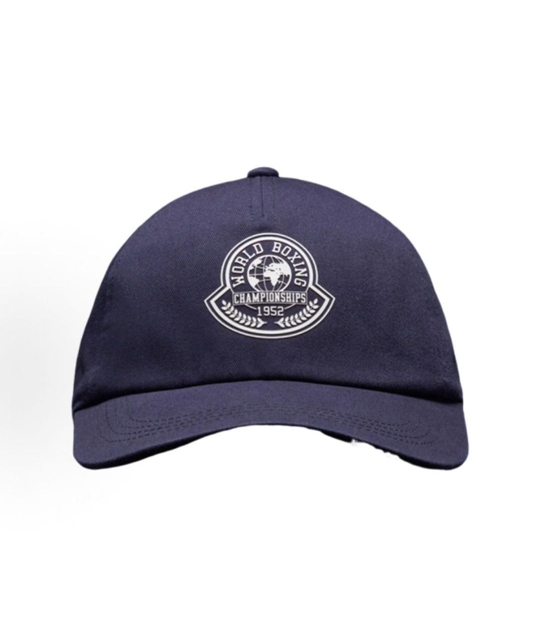 MONCLER Темно-синяя хлопковая кепка/бейсболка, фото 9