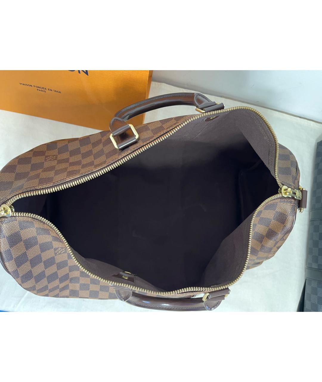 LOUIS VUITTON Коричневая дорожная/спортивная сумка, фото 4