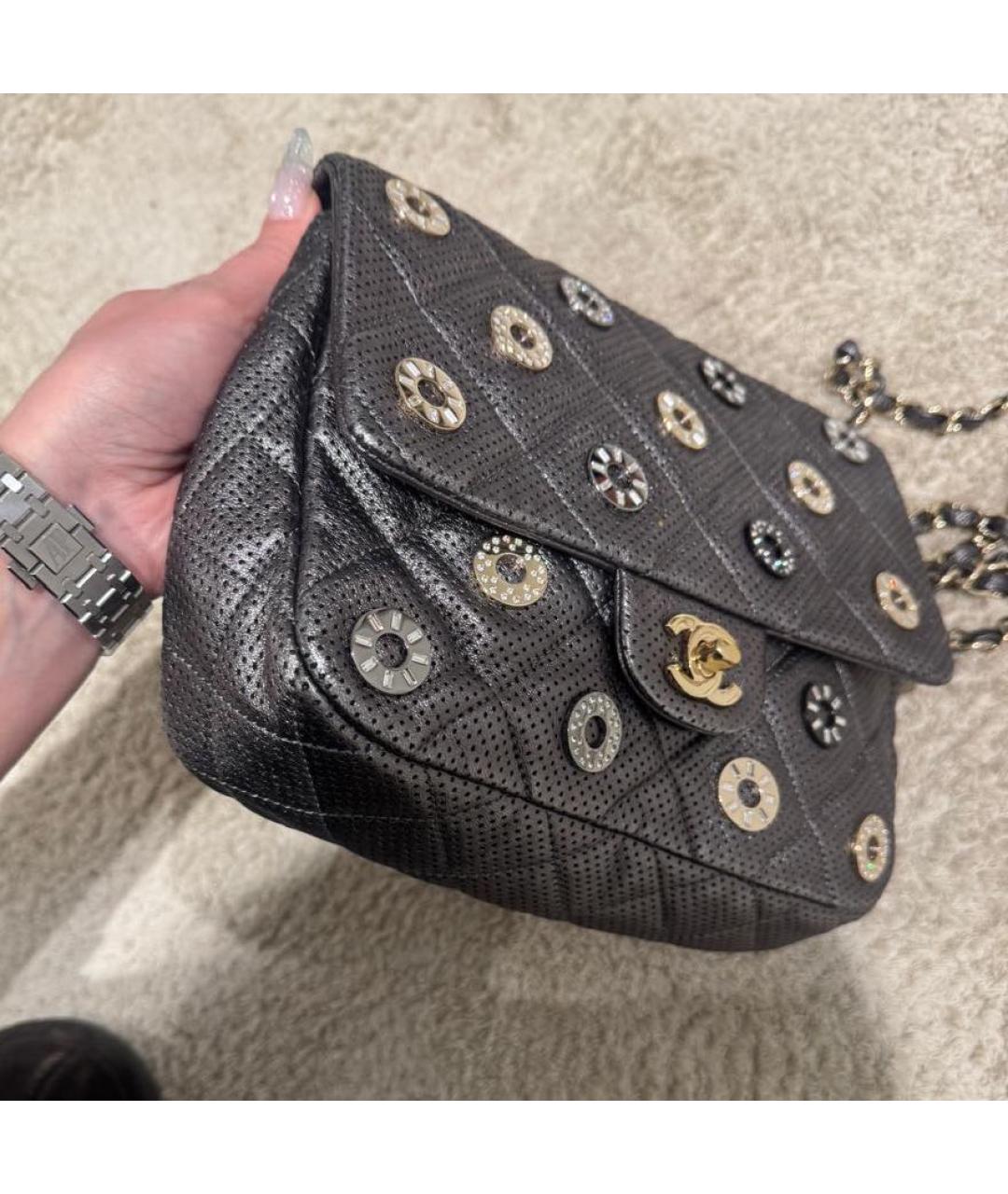 CHANEL Кожаная сумка через плечо, фото 4