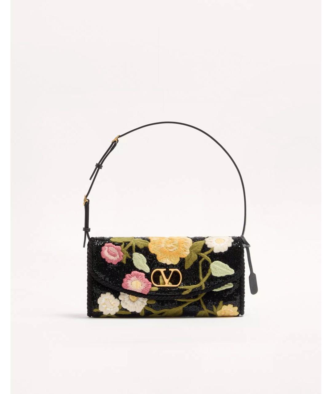 VALENTINO Черная сумка с короткими ручками, фото 5