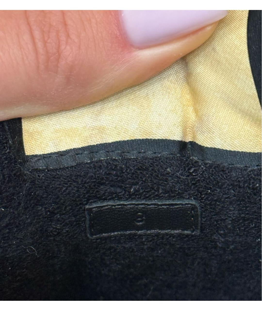 GUCCI Темно-синие кожаные низкие кроссовки / кеды, фото 5