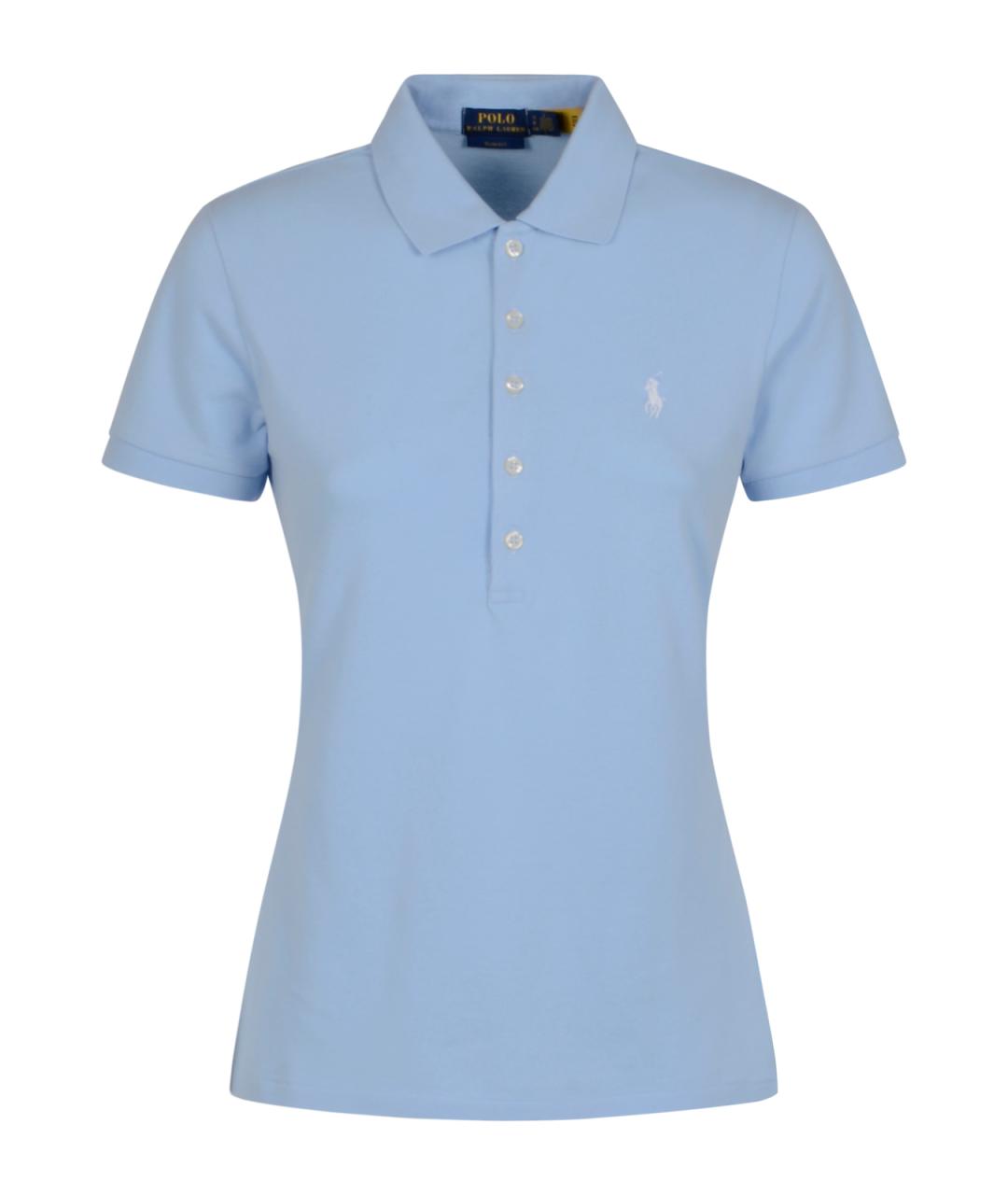 POLO RALPH LAUREN Голубая хлопковая футболка, фото 1