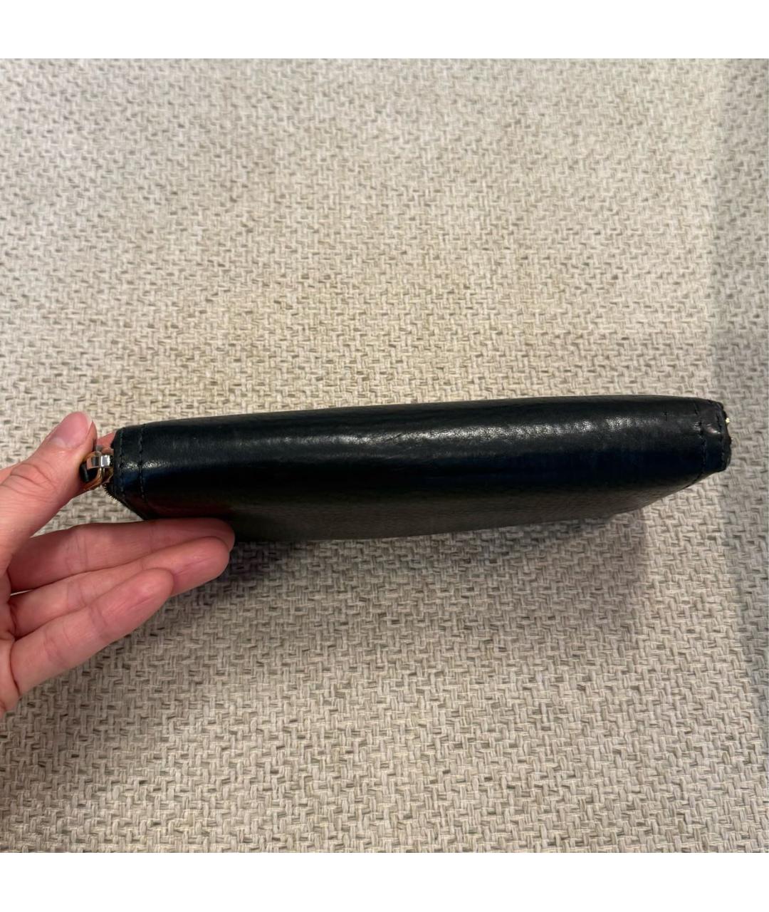 PRADA Черный кожаный кошелек, фото 4