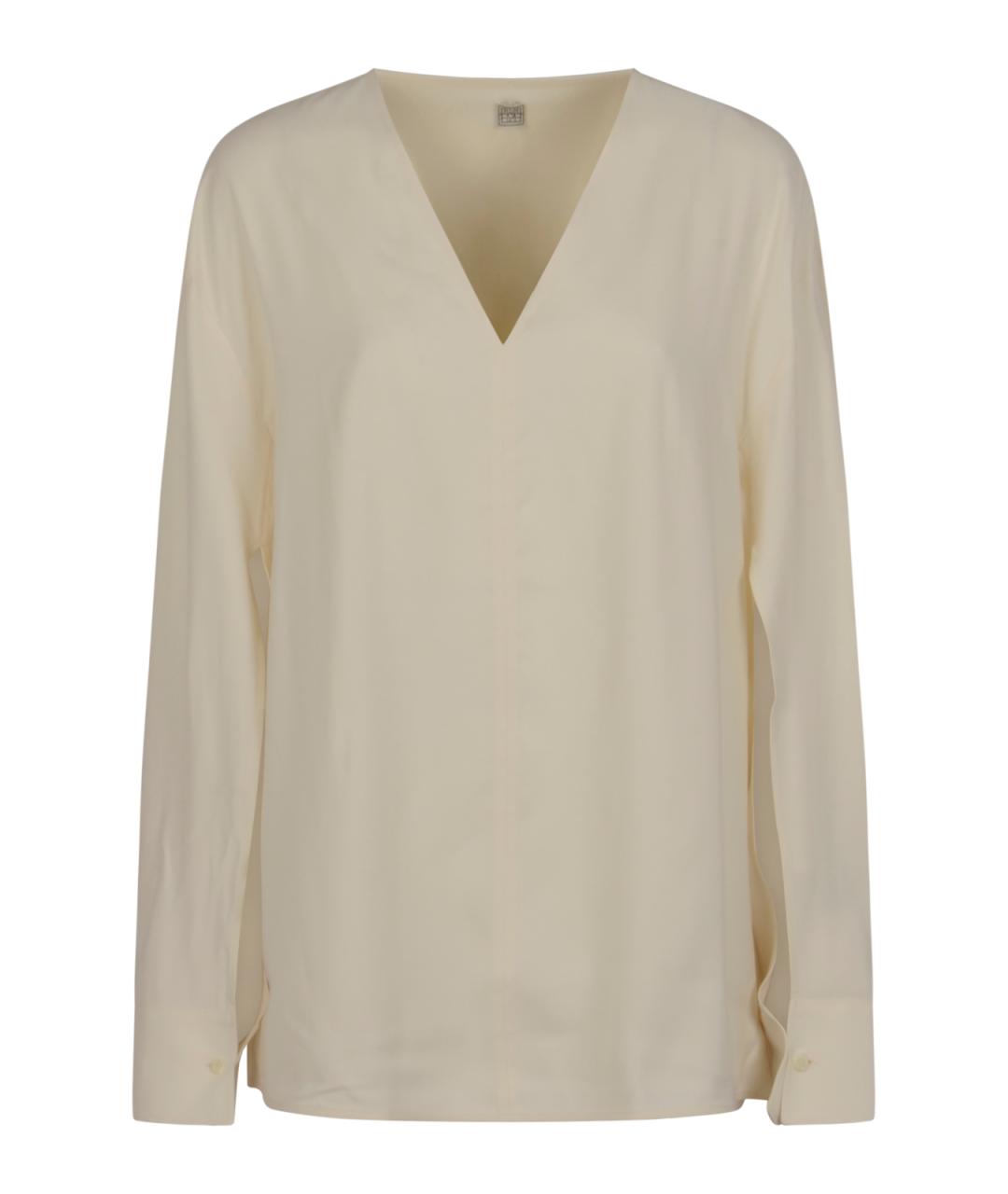 TOTEME Белая вискозная рубашка, фото 1