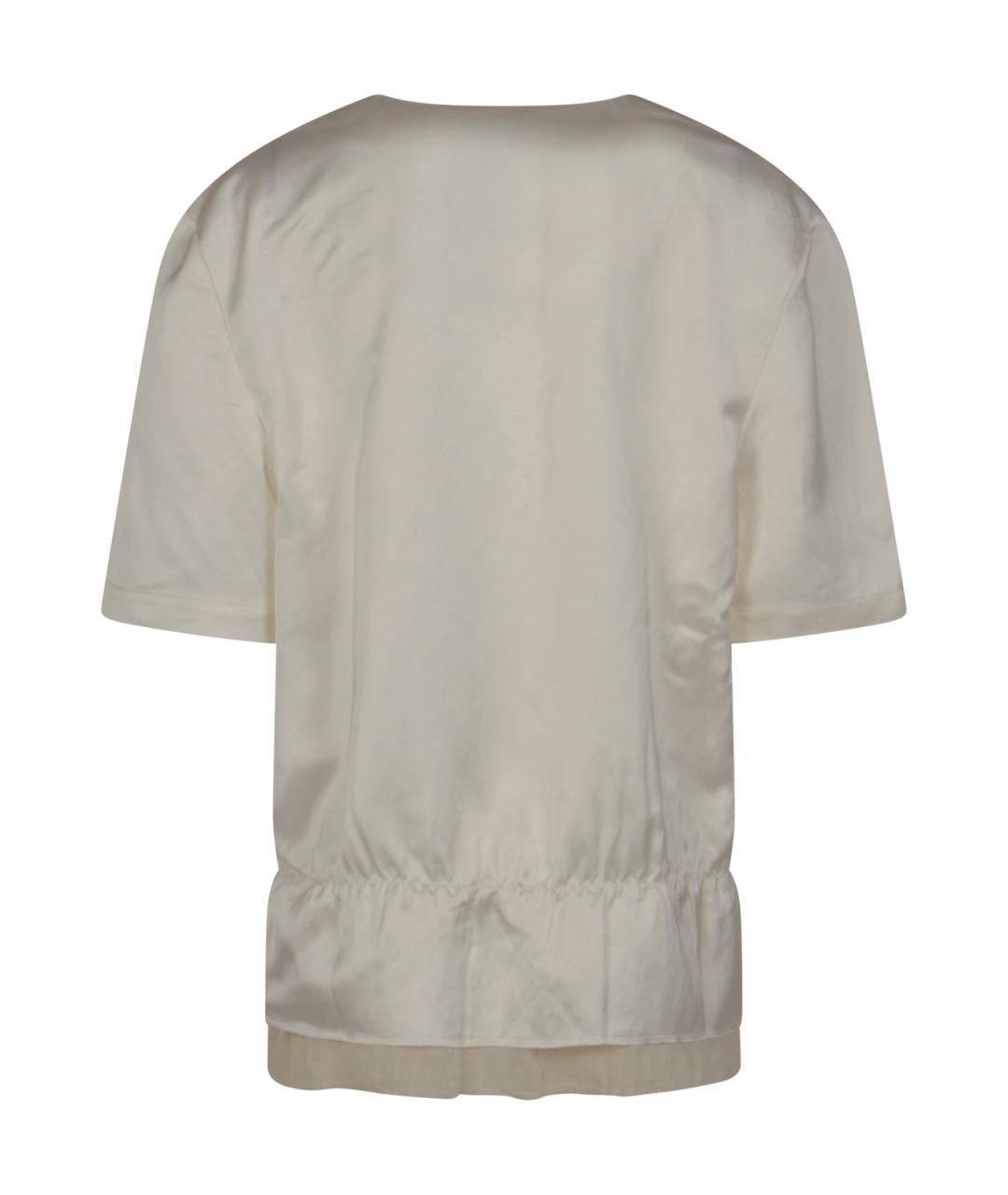 TOTEME Белая вискозная футболка, фото 2