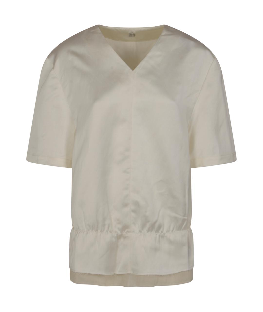 TOTEME Белая вискозная футболка, фото 1