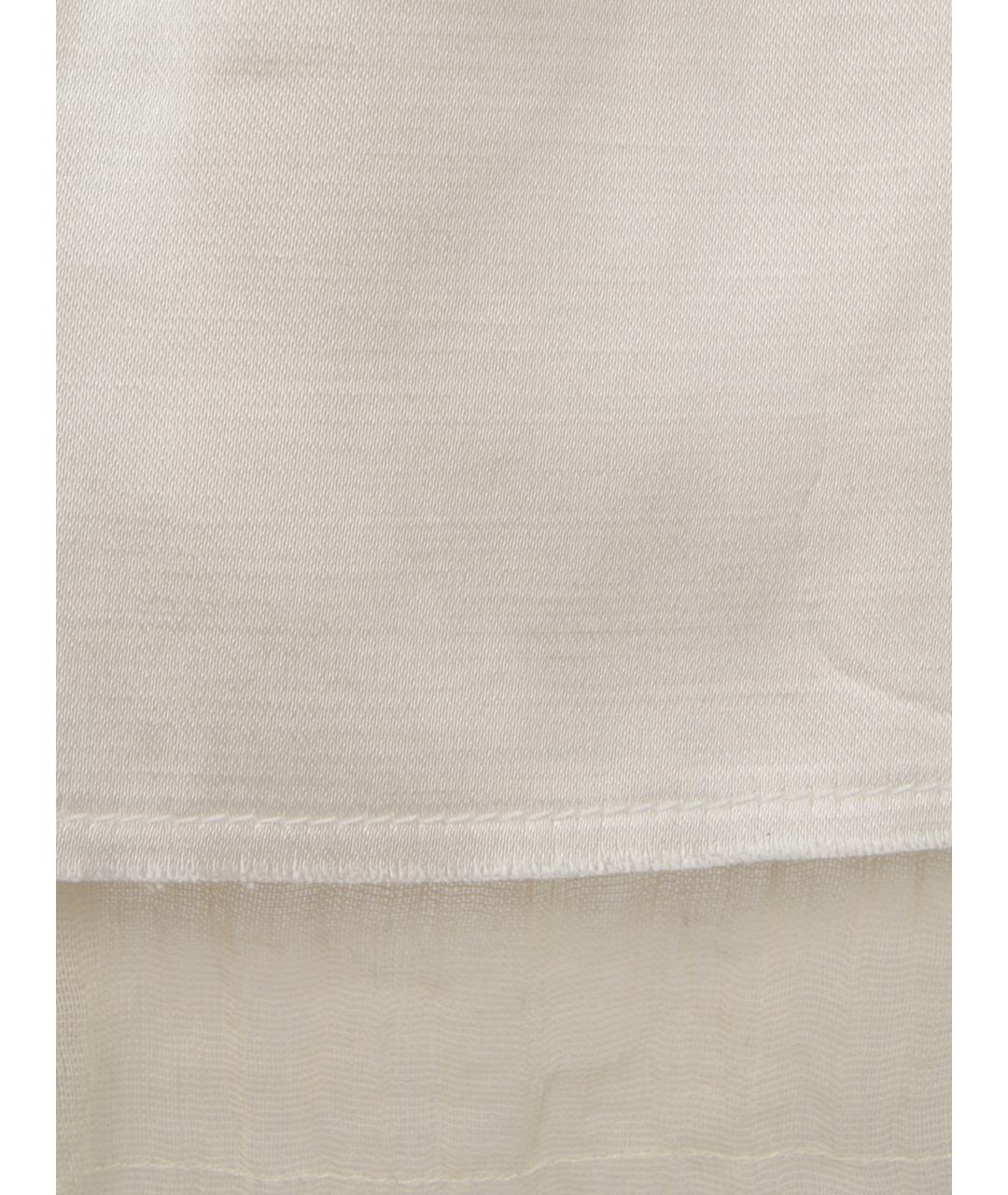 TOTEME Белая вискозная юбка миди, фото 3