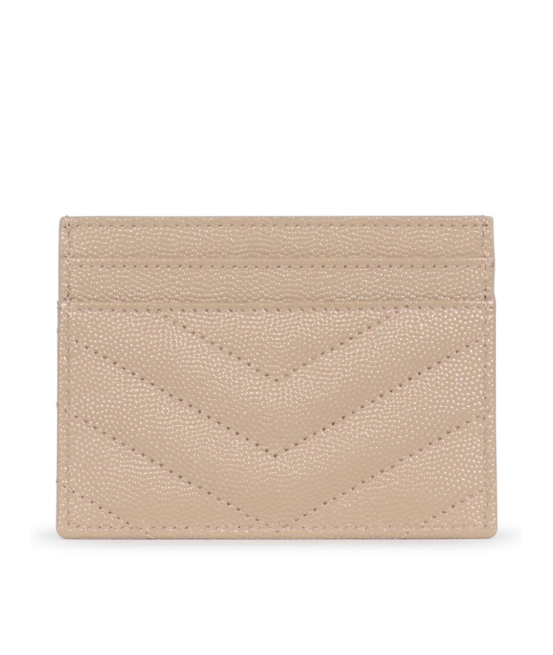 SAINT LAURENT Бежевый кардхолдер, фото 3