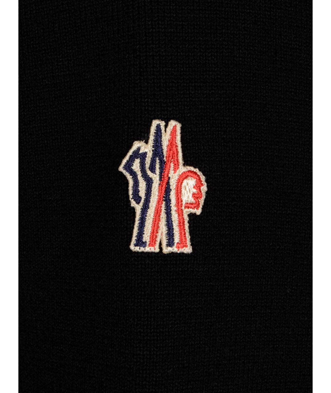 MONCLER GRENOBLE Черный кардиган, фото 3