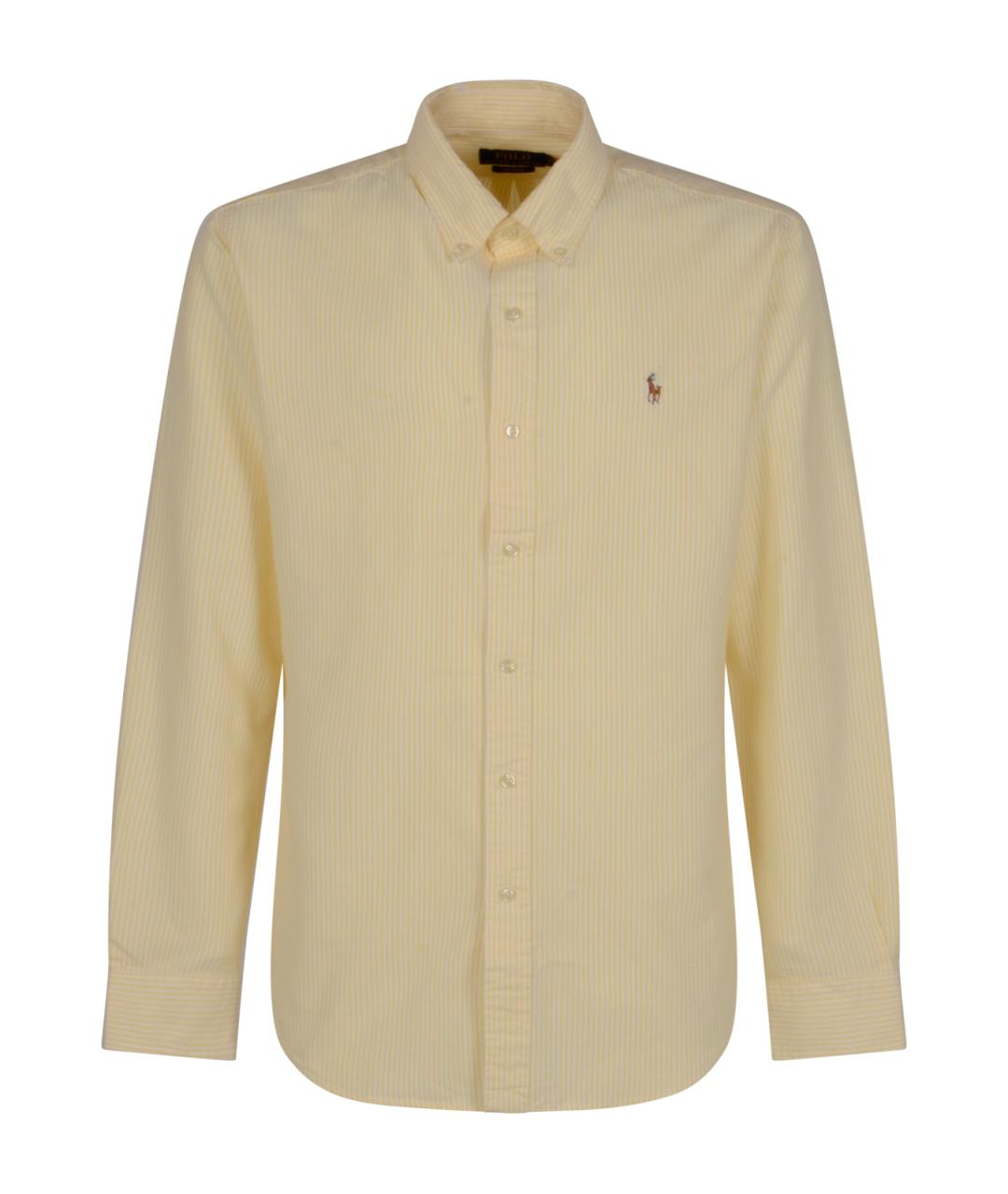 POLO RALPH LAUREN Желтая хлопковая кэжуал рубашка, фото 1
