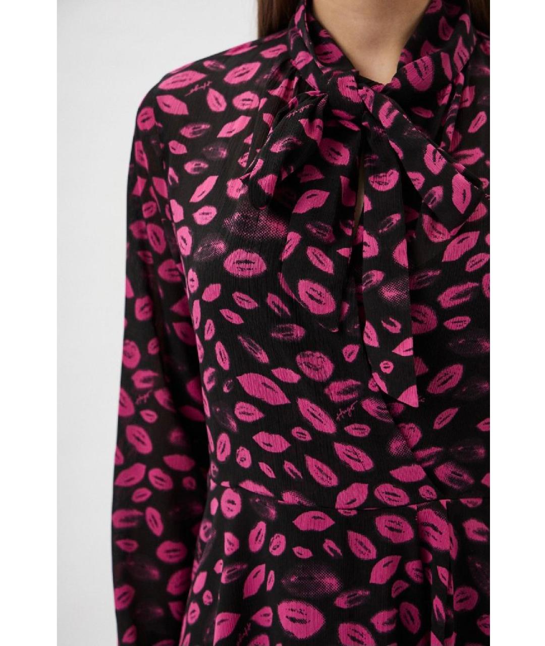 HUGO Мульти полиэстеровое повседневное платье, фото 5