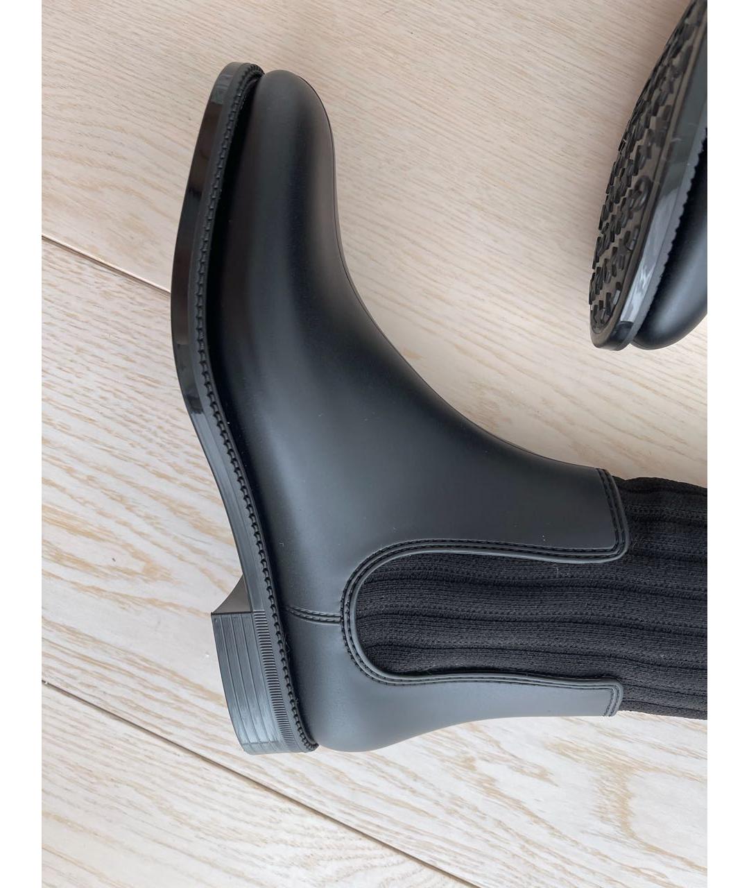 GIVENCHY Черные текстильные ботфорты, фото 6