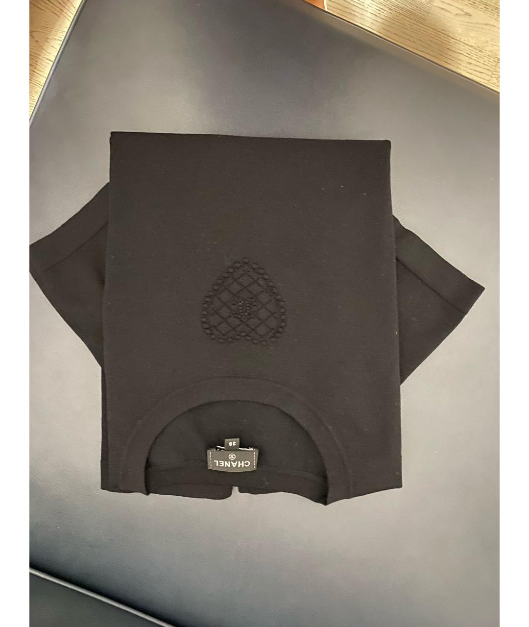 CHANEL Черный хлопковый джемпер / свитер, фото 3