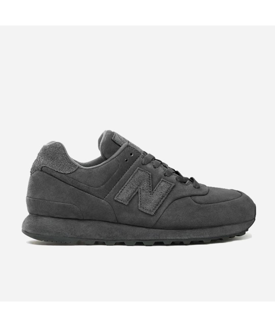 NEW BALANCE Серые замшевые низкие кроссовки / кеды, фото 5