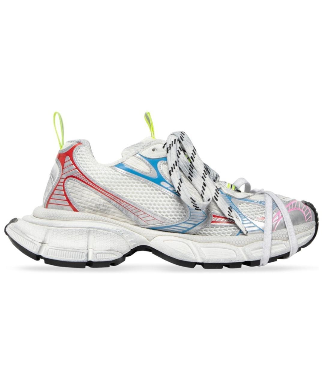 BALENCIAGA Белые текстильные низкие кроссовки / кеды, фото 1