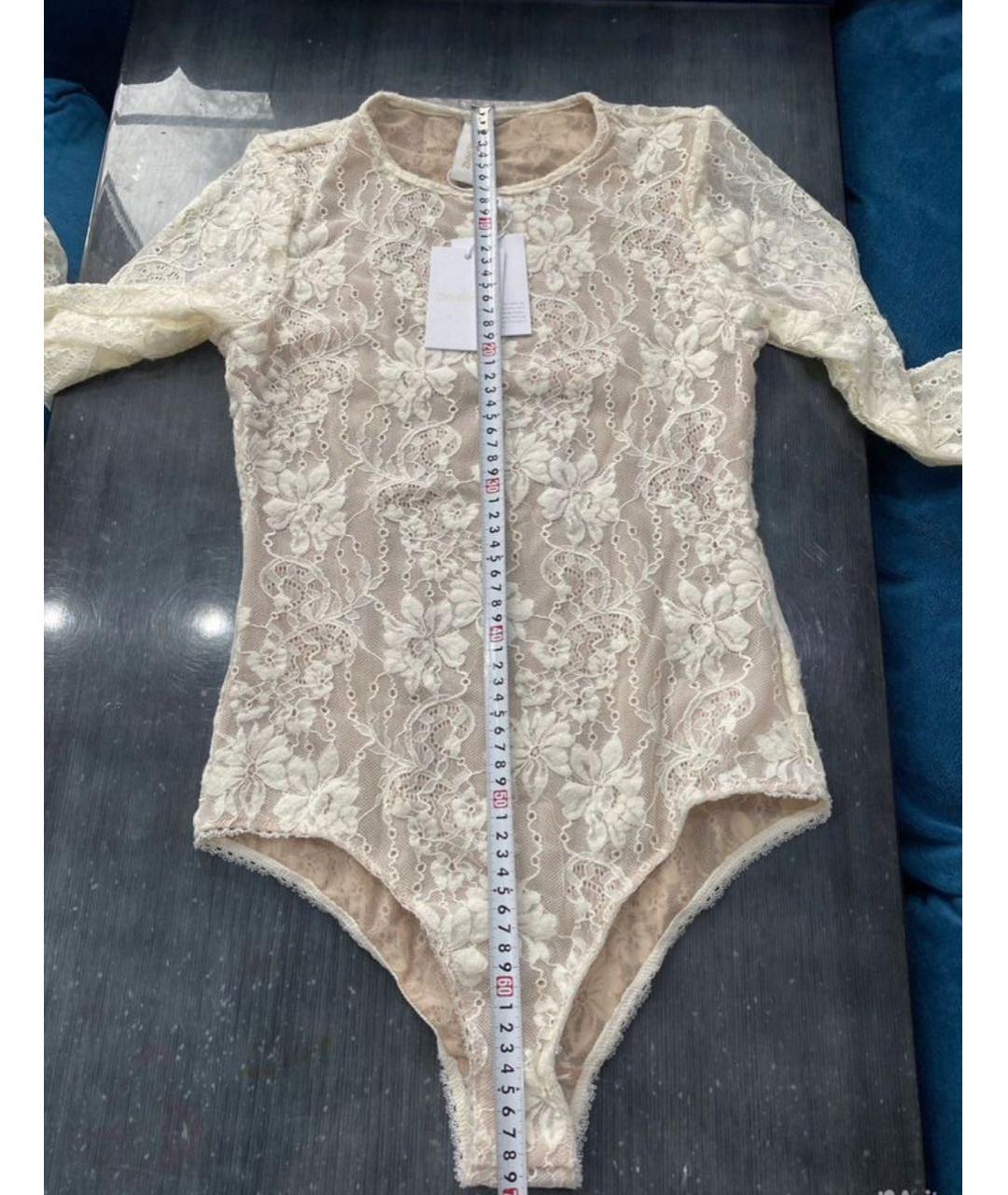 ZIMMERMANN Бежевое полиамидовое боди, фото 4